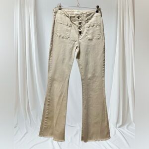 Flared Button Fly Jeans by RE generation by Celebrity Pink